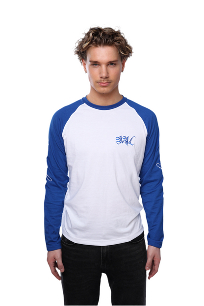 Longsleeve Blue/White