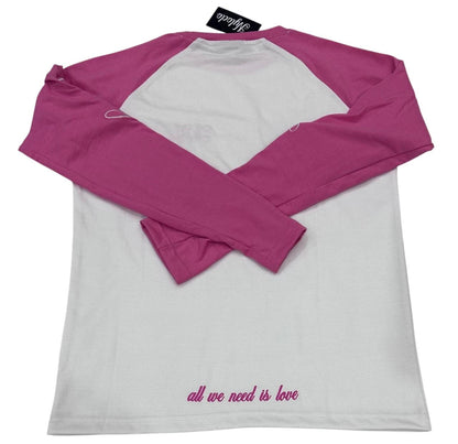 Longsleeve Pink/White